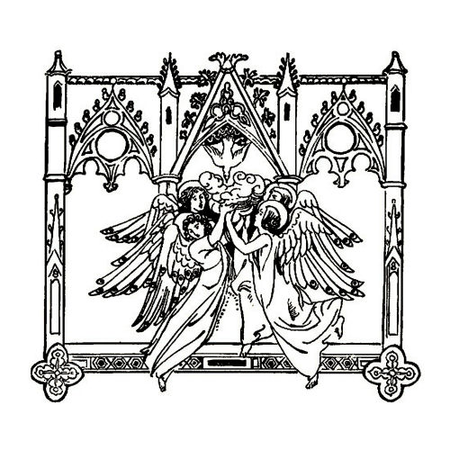 Angels and Doves Line Art