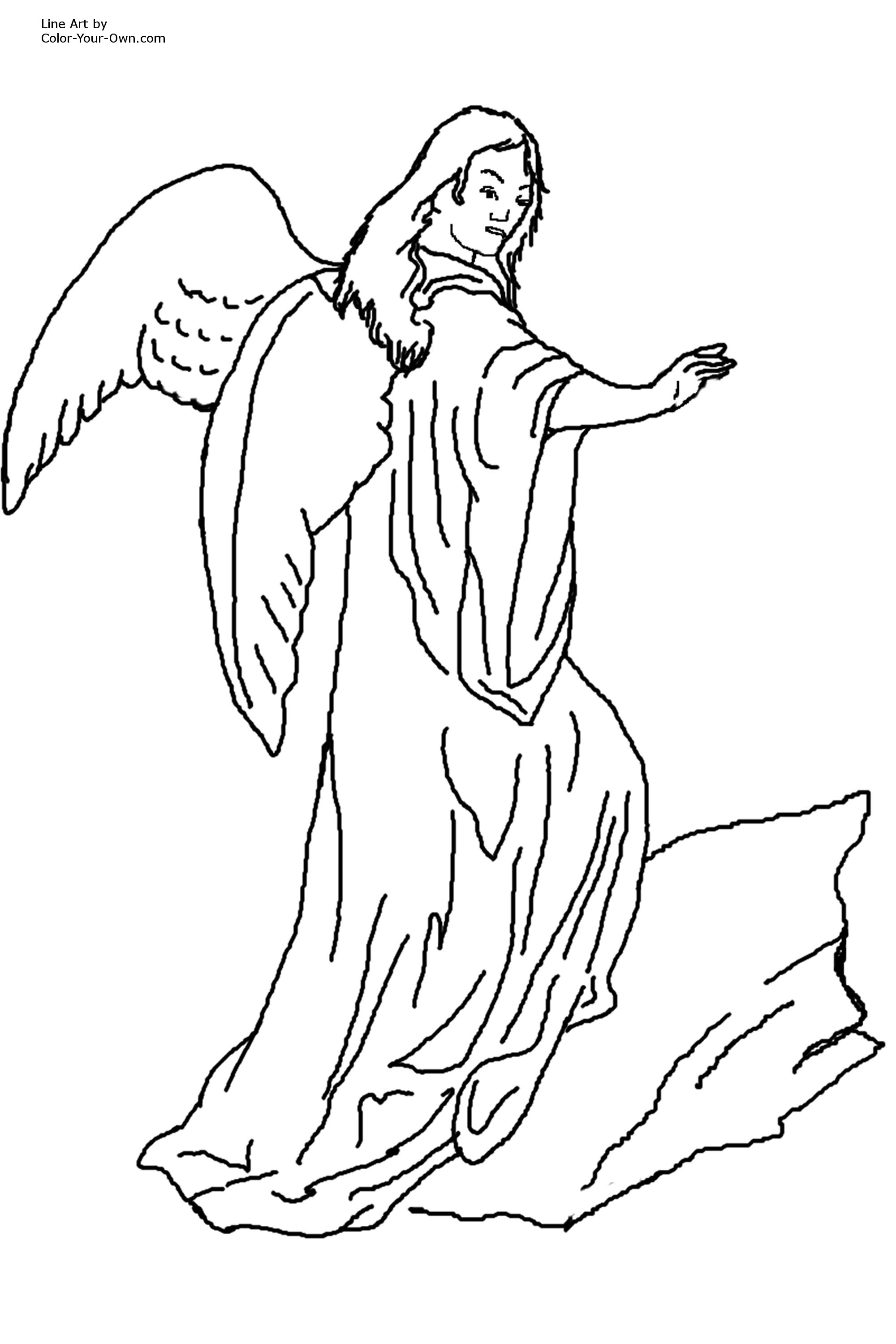 gabriel angel coloring pages - photo #32