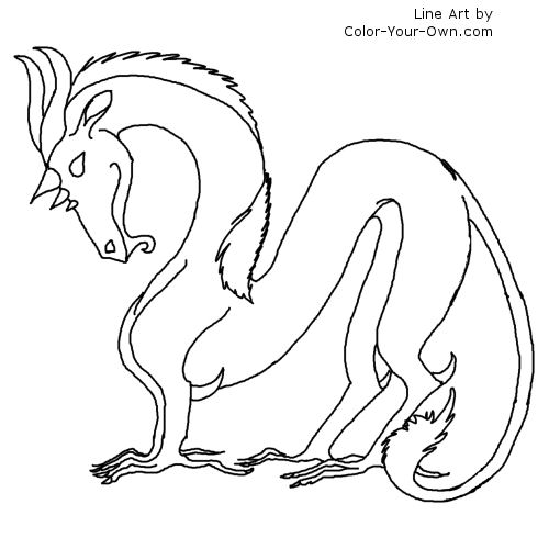 Dragon Line Art